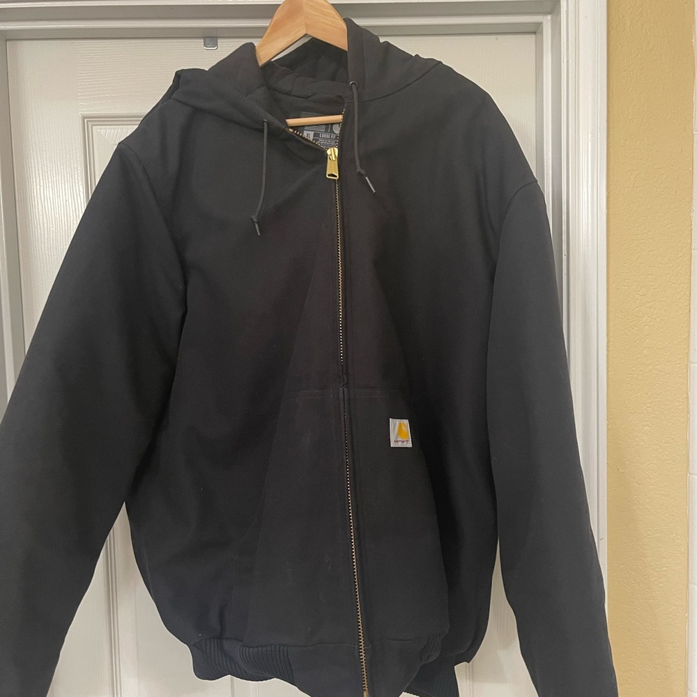 Carhartt Black Hooded Jacket for Men